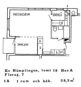 Lägenhet i Lasstorp, Katrineholm, Floragatan 7 A